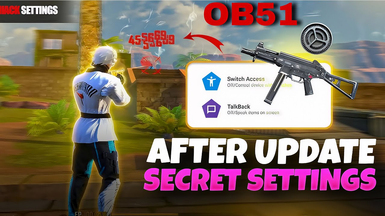Switch Access & TalkBack Settings Free Fire || 0% Recoil 95% Headshots || Brazil Settings 2025 ⚙️