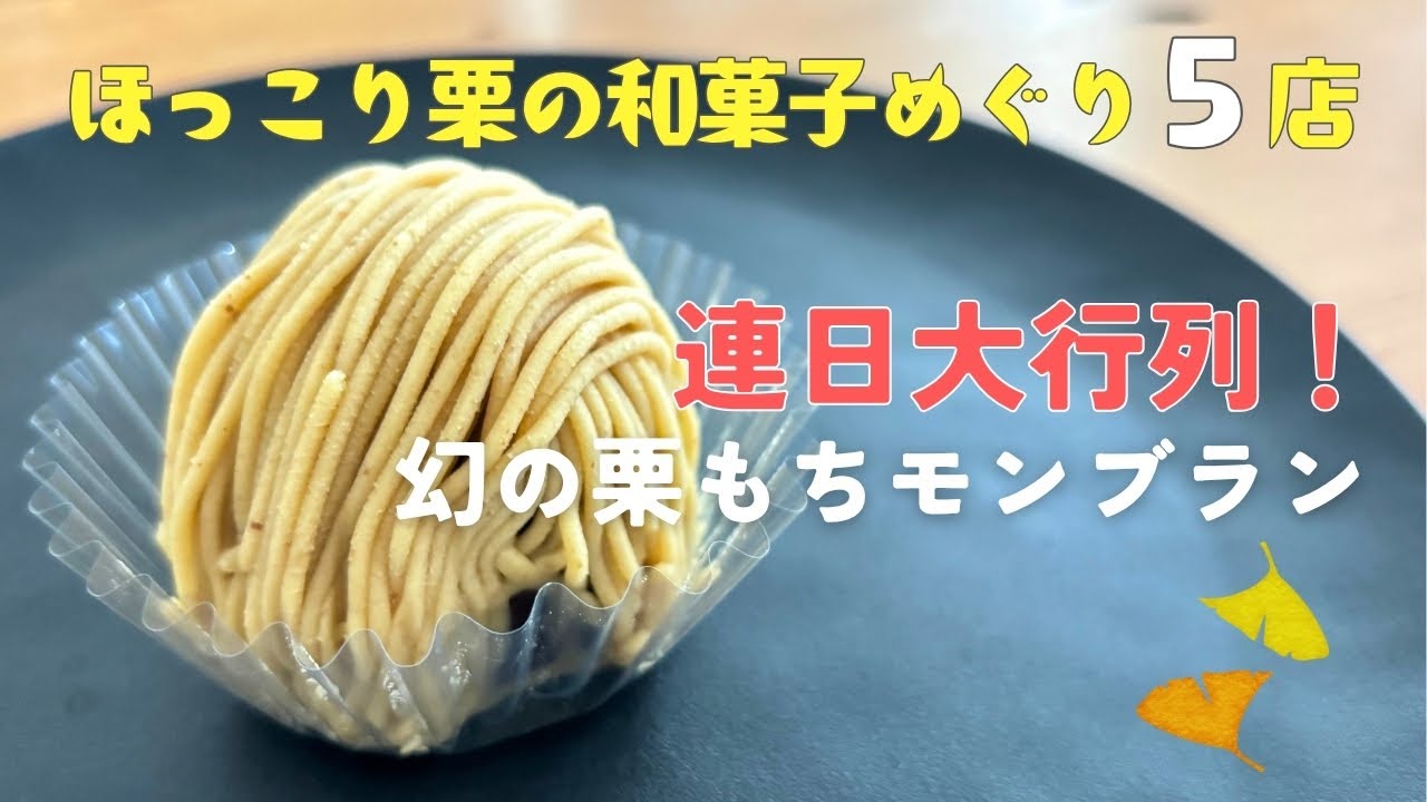 【京都和菓子】秋限定🍁ほっこり栗の和菓子めぐり｜出町ふたば・京都くりや・仙太郎・果朋・麩嘉