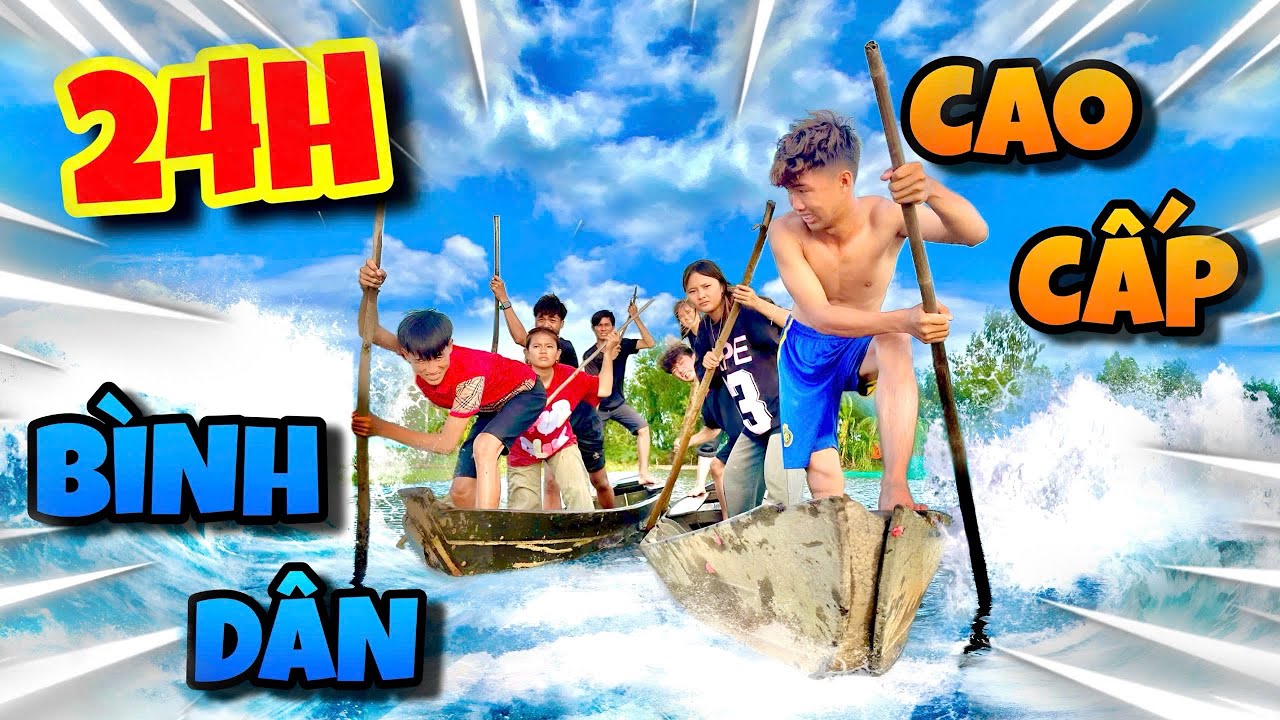Anh Ba Phai | Thử Thách 24H Cắm Trại Bình Dân - Cao Cấp Mùa Nước Lũ Cực Vui