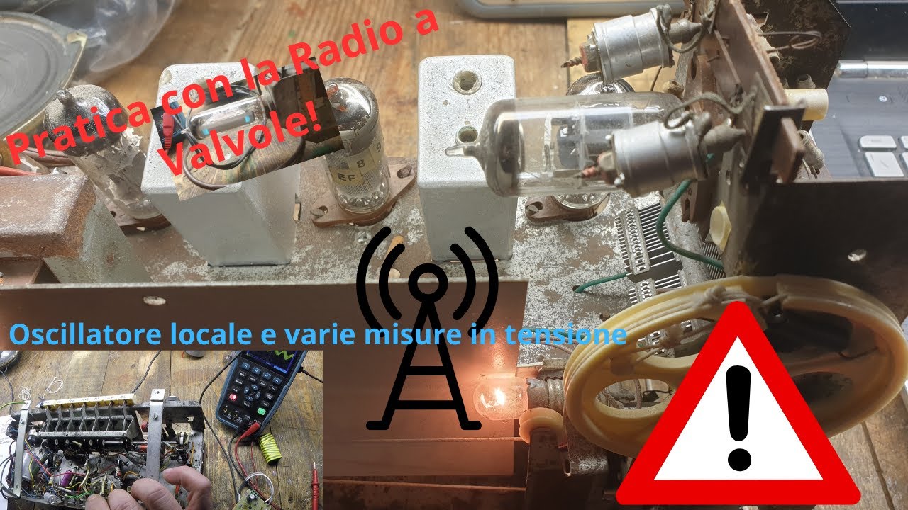 Pratica con la Radio a valvole: Oscilloscopio, Oscillatore modulato SRE
