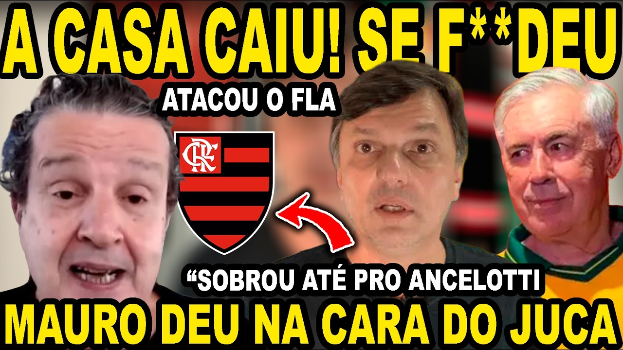 FLAMENGO E ANCELOTTI FORAM ATACADOS, MAS MAURO CEZAR DEU NA CARA DO JORNALISTA FANFARRÃO! CASA CAIU!