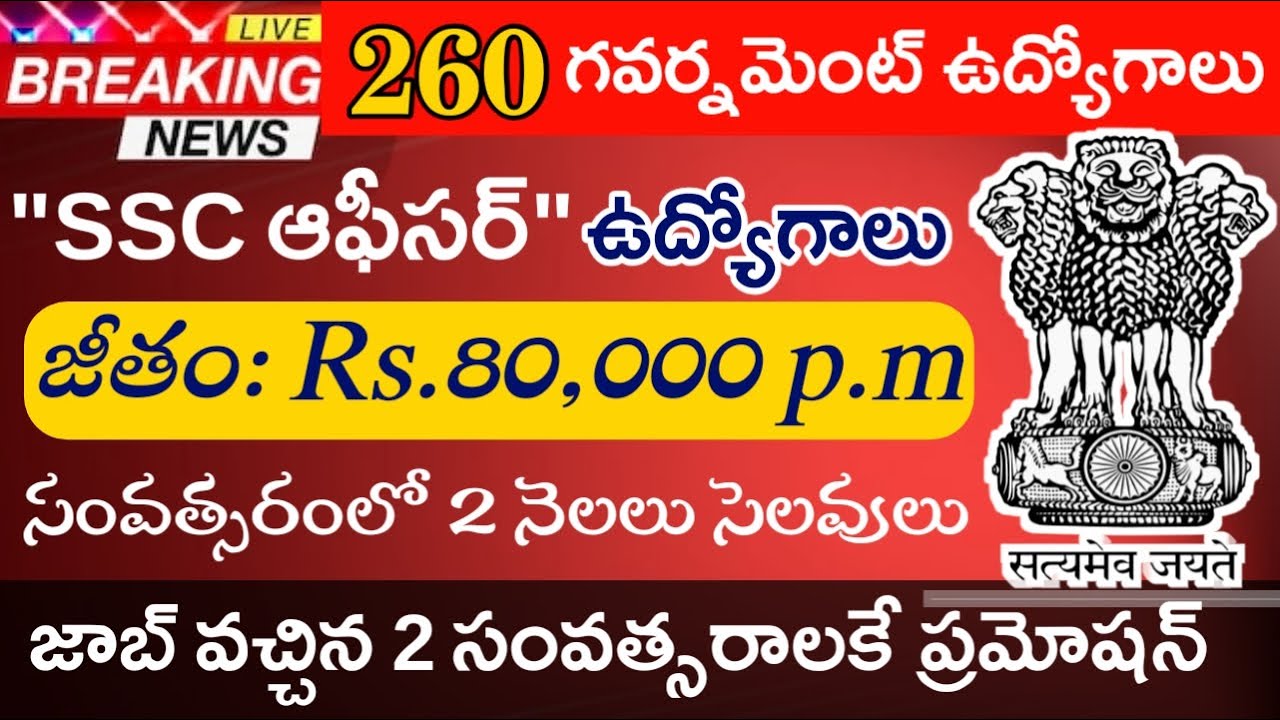 260 SSC Officer Recruitment 2026 || SSC Officer Recruitment || Indian Navy SSC Officer Recruitment