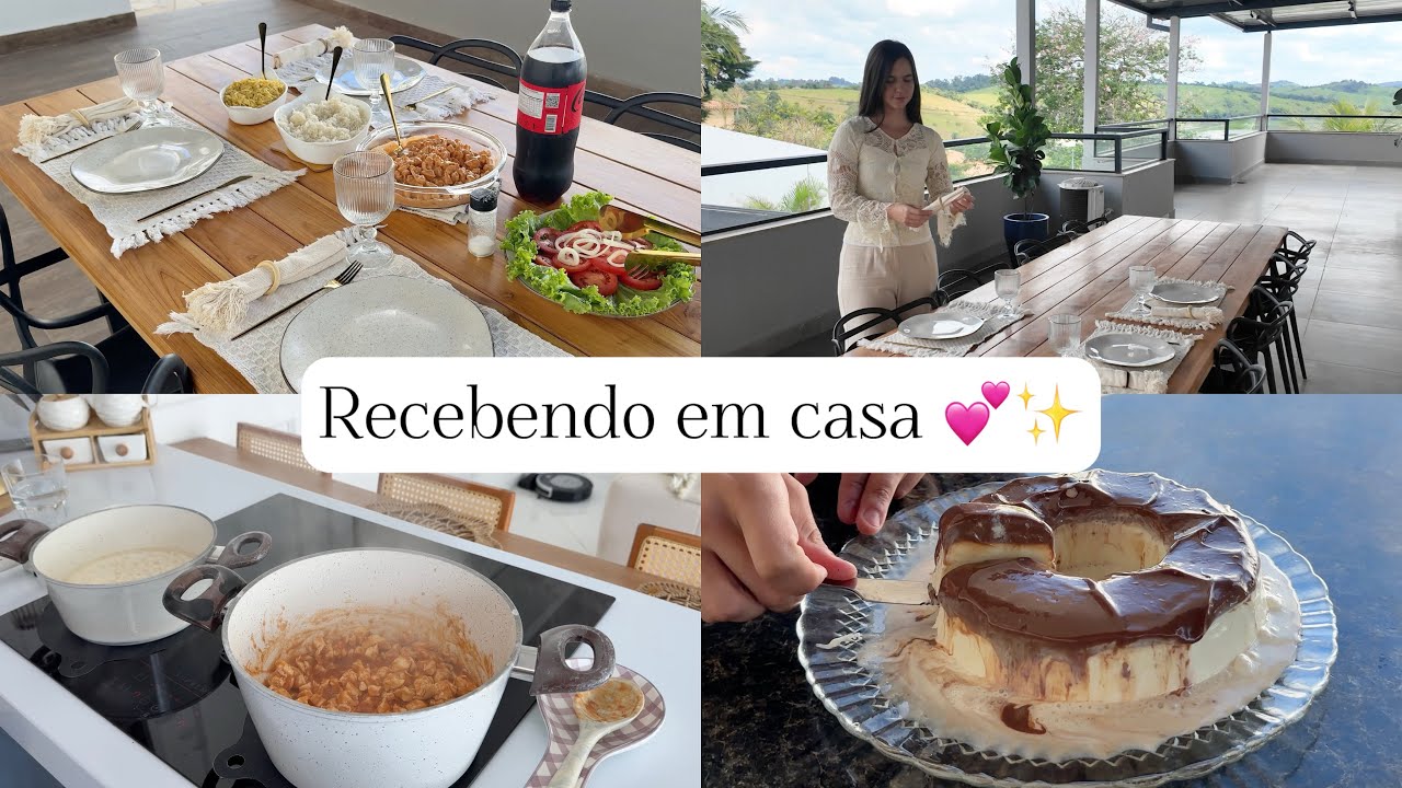 Recebendo com carinho: almoço de domingo completo, preparativos, sobremesa e muito aconchego ✨