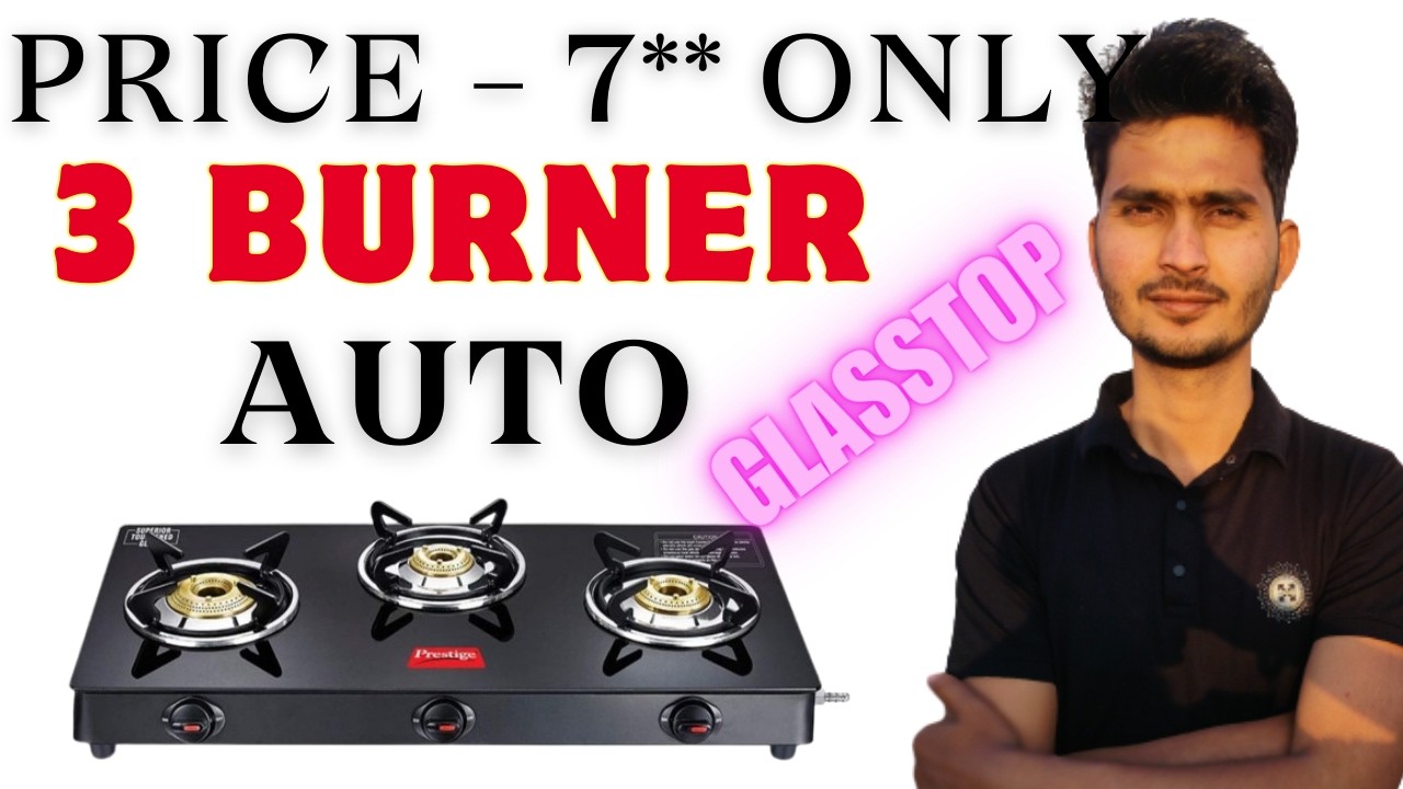 3 Burner auto Ignition gas stove prestige😍$ 3 Burner auto Ignition gas stove