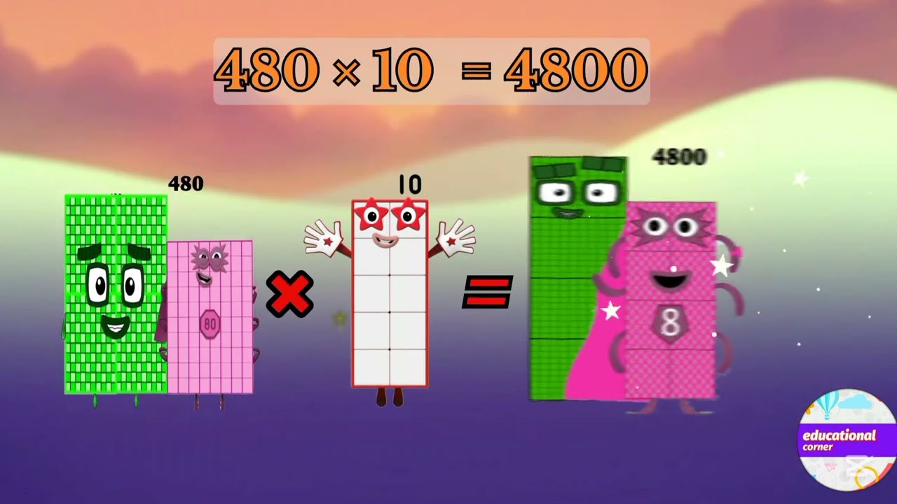 MULTIPLICATION OF NUMBERBLOCKS (10,100,1000) BIG NUMBERS | GIANT NUMBER @educationalcorner110