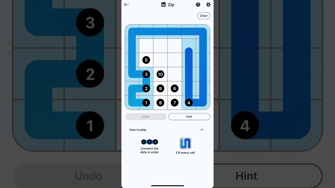 LinkedIn Zip Game #196 Answer #connectthedots #games #puzzle #linkedin #zipgame