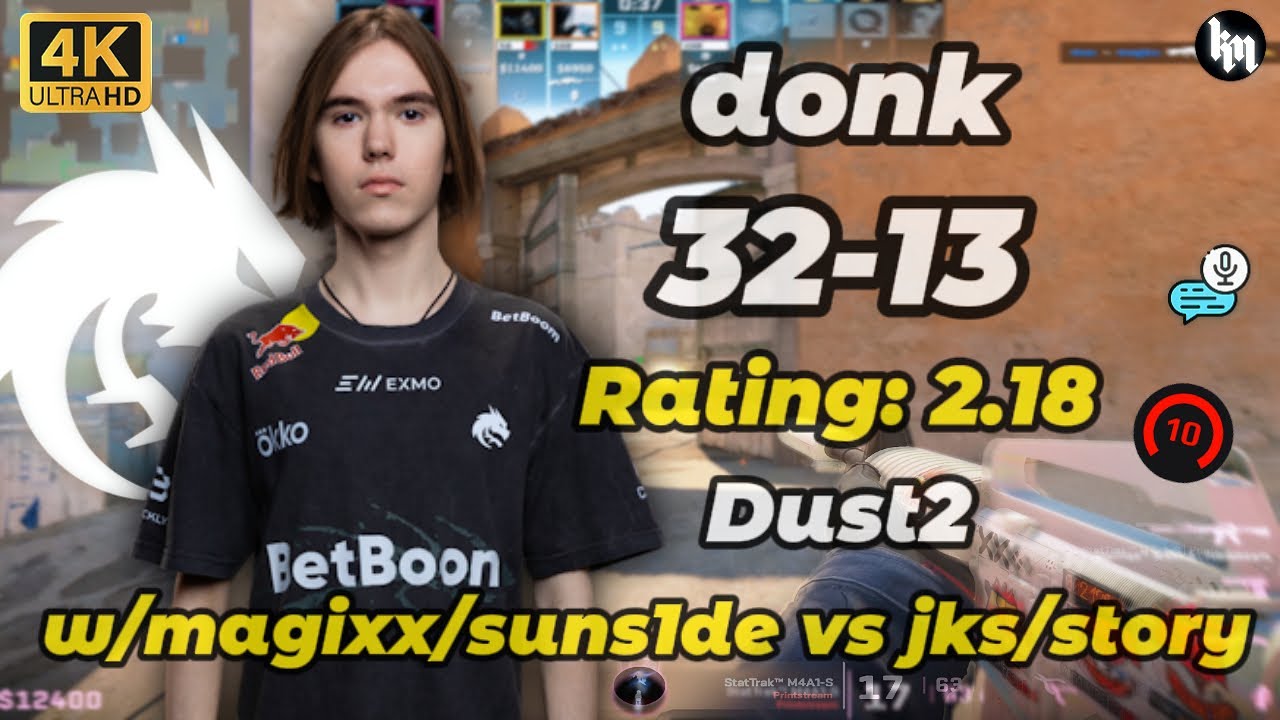 🔥donk (32-13) vs jks/story (Dust2) | Jan 6, 2026 #cs2 #donk