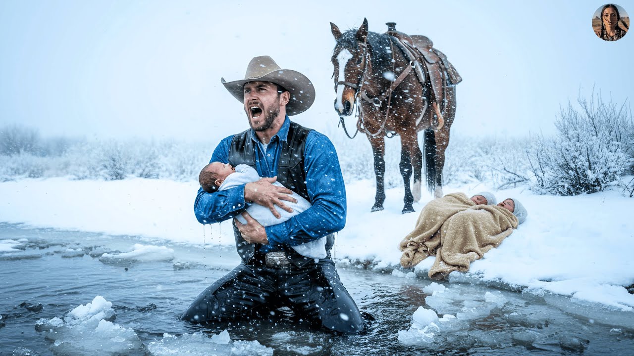 Abandonaron a tres beb&eacute;s apache en un arroyo helado&hellip; hasta que un vaquero herido salt&oacute; a salvarlos.