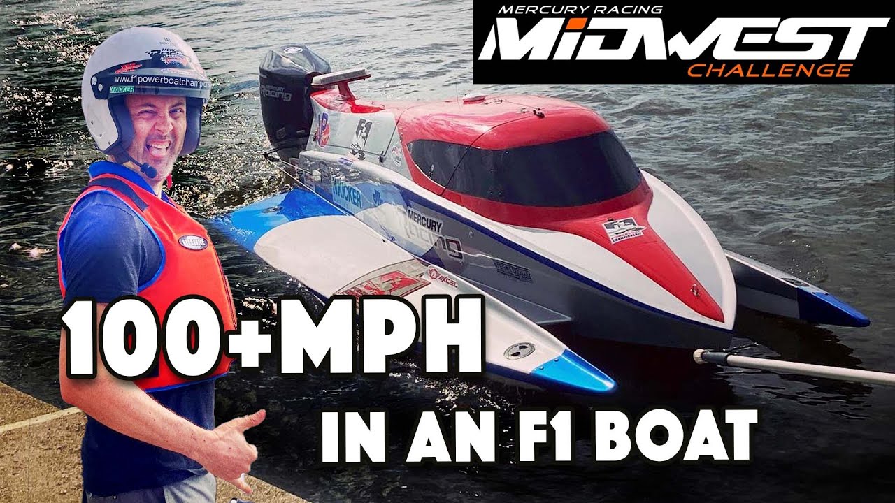 F1 RACE BOAT RIDE: 100 mph w Tim Seebold @ the Mercury Racing Midwest Challenge