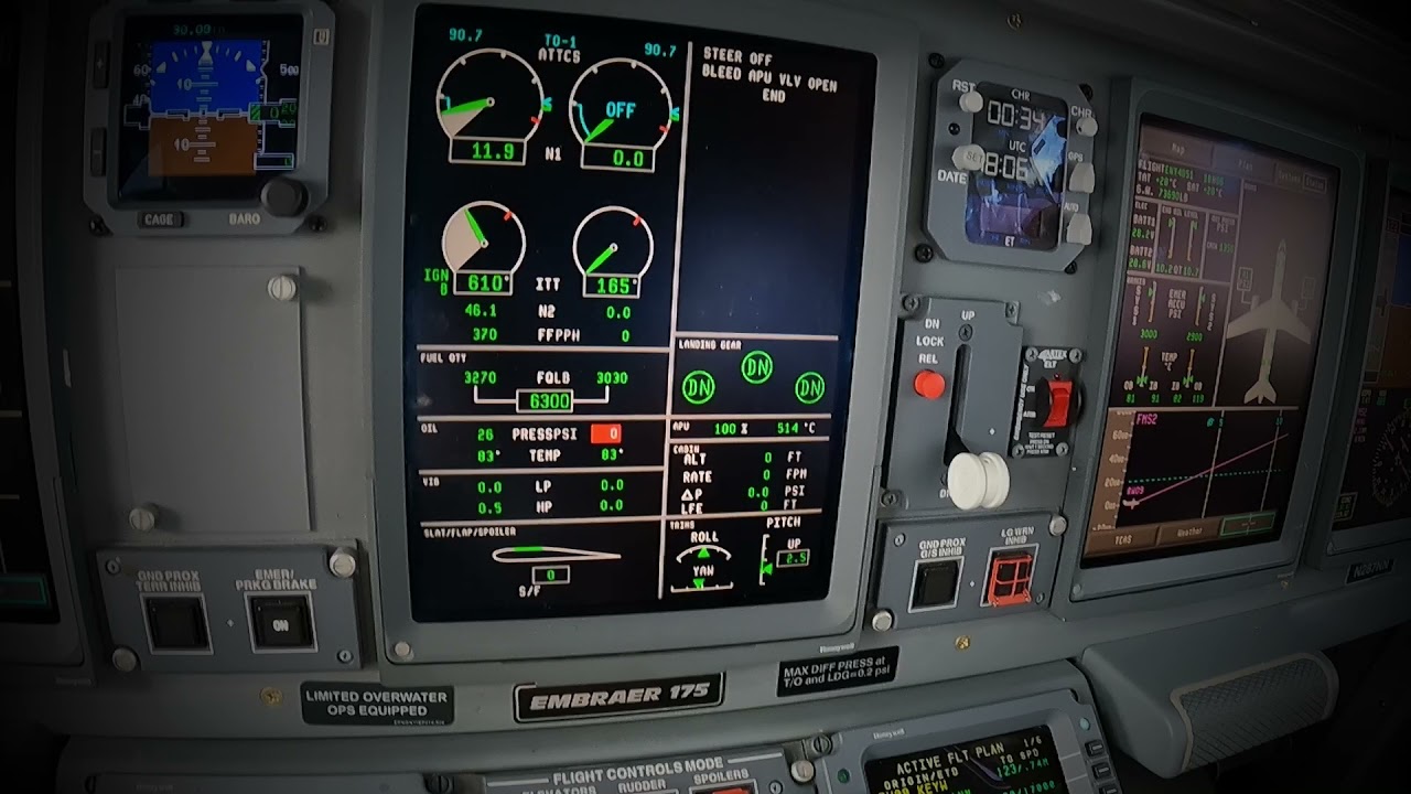 How To Start a Jet Engine | Embraer 175 Engine Start | Como Se Enciende un Motor de avion