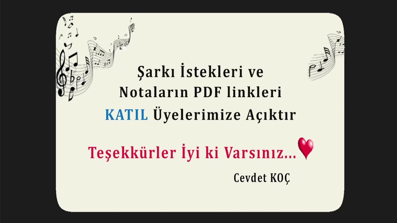 Bu Şehirde Yaşanmaz - Müslüm Gürses NOTA SOLFEJ