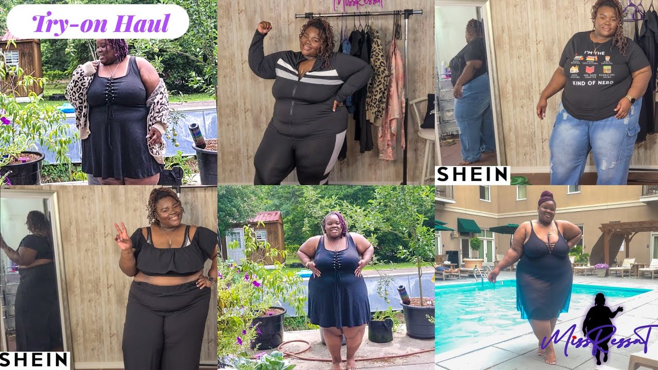 SHEIN Curve + Try-on Haul Color Black Edition |MissRessaT