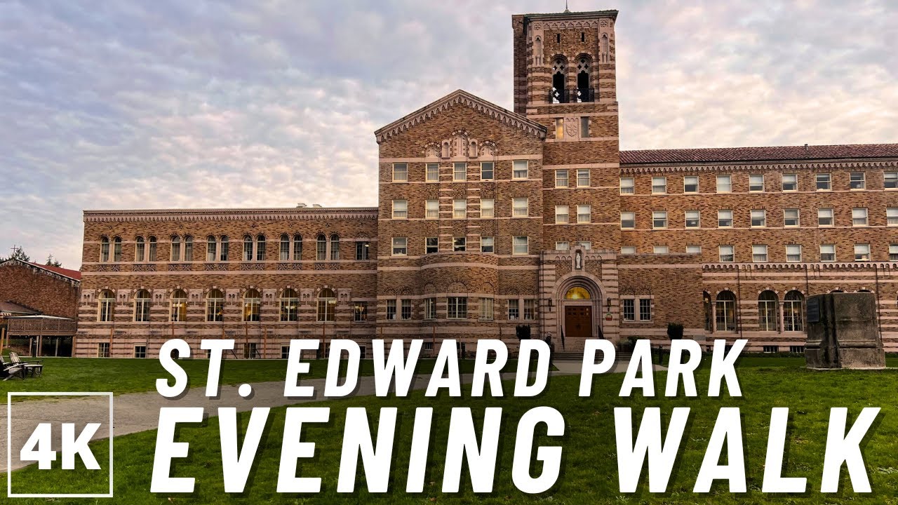 Quiet Evening Walk from St. Edward State Park to Lake Washington 🌲 4K Seattle Walking Tour