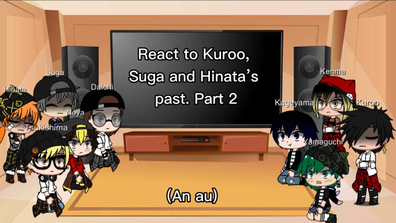 Gacha Haikyuu react to Kuroo, Suga and Hinata’s past || Part 2 || Haikyuu x Tpn