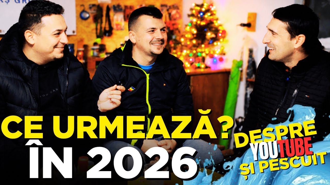 Discuție deschisă despre YouTube și pescuit | Final de an – Ce urmează în 2026?