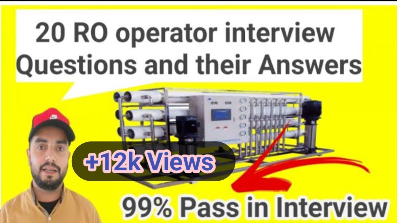 QNA vedio for RO plant Operators| RO plant operator interview questions