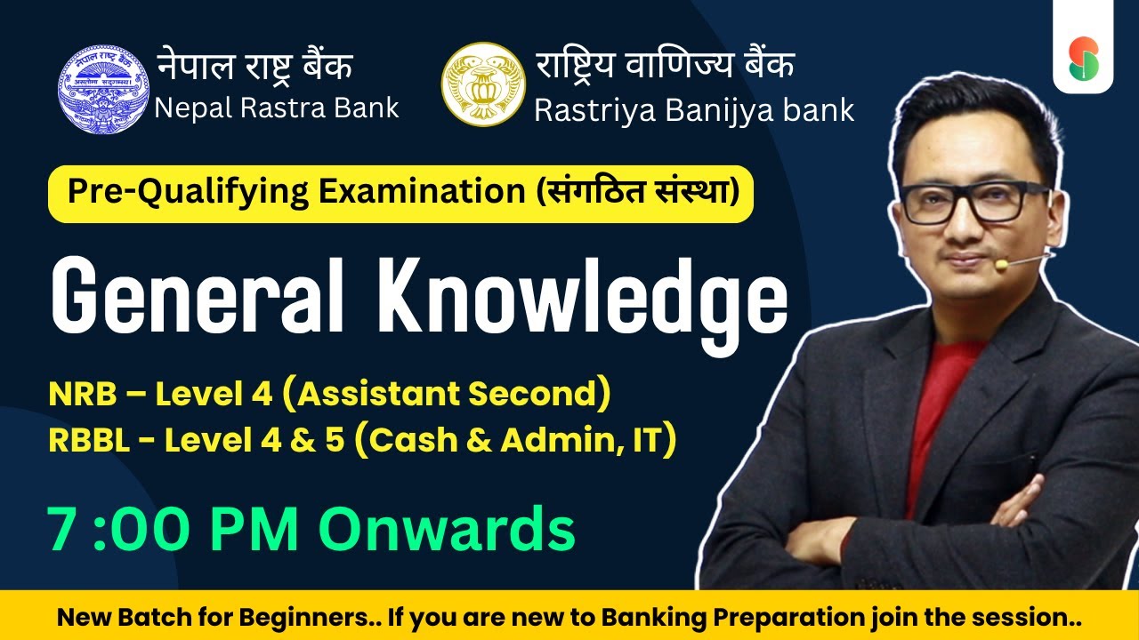 Orientation Class of Pre-Qualifying Exam for Banks & Organized Institutions | #nrb #bankingexam #rbb