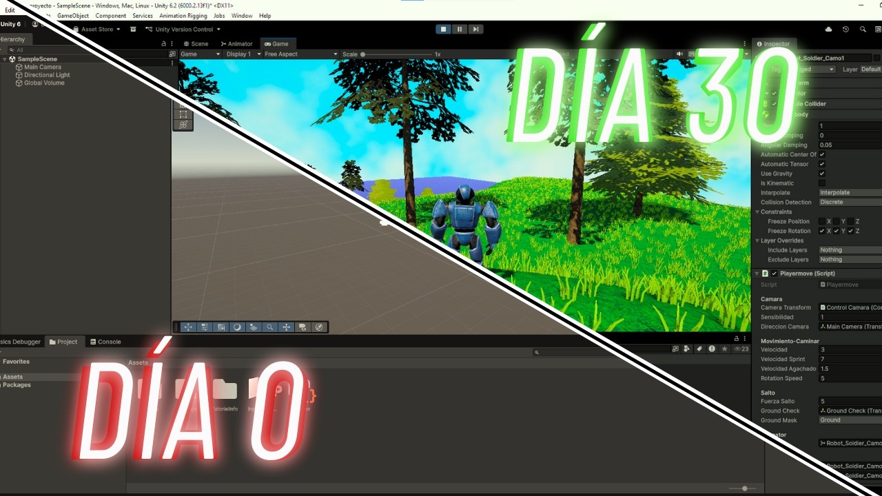 30 DÍAS Aprendiendo a Desarrollar en Unity Por Mi Cuenta