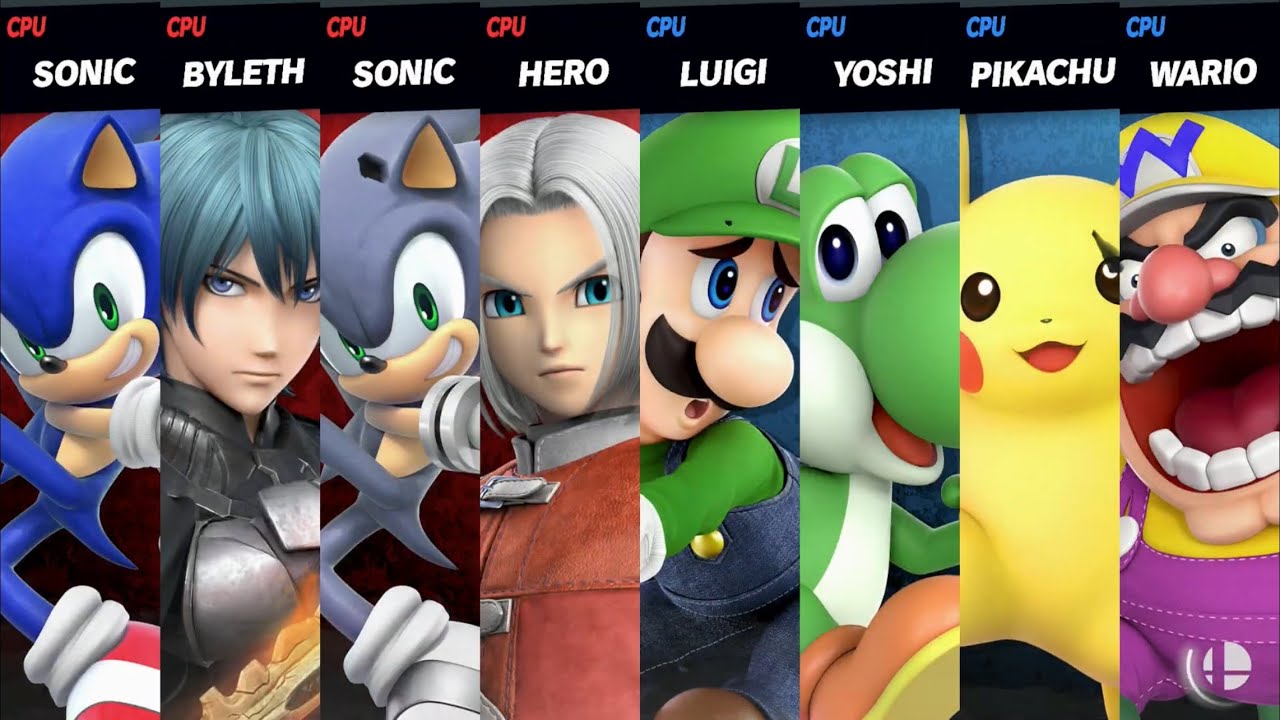 Super Smash Bros. Ultimate - Zapdos & Gran Turismo vs Green & Yellow Fighters