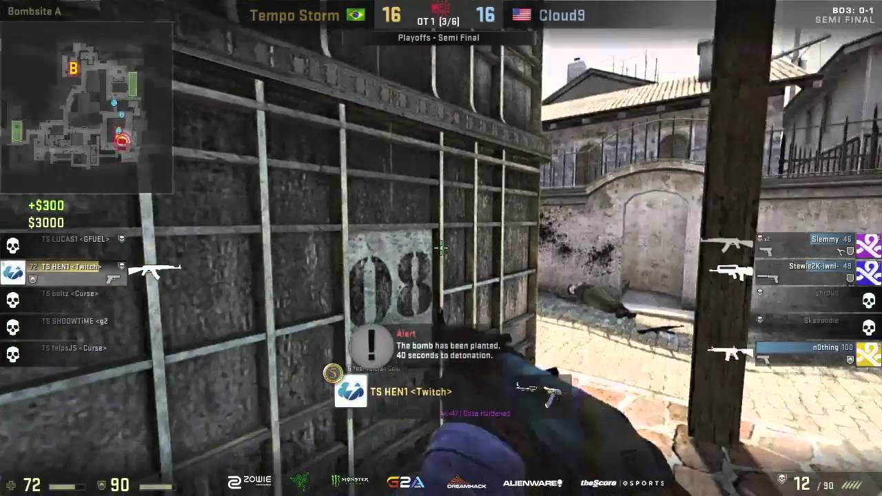 CS:GO - Hen1 Sick 1 vs 3 Clutch vs Cloud9 @ Dreamhack Austin 2016