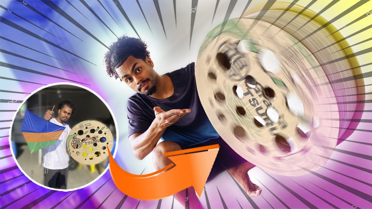 Fiz uma carretilha de papel&atilde;o - GIGANTEE -