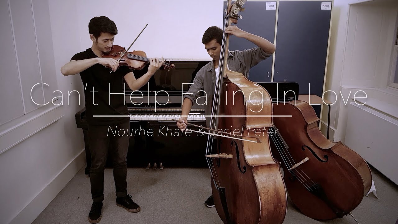 Can’t help falling in love (Violin & Double bass duet) | Nourhe Khate & Jasiel Peter