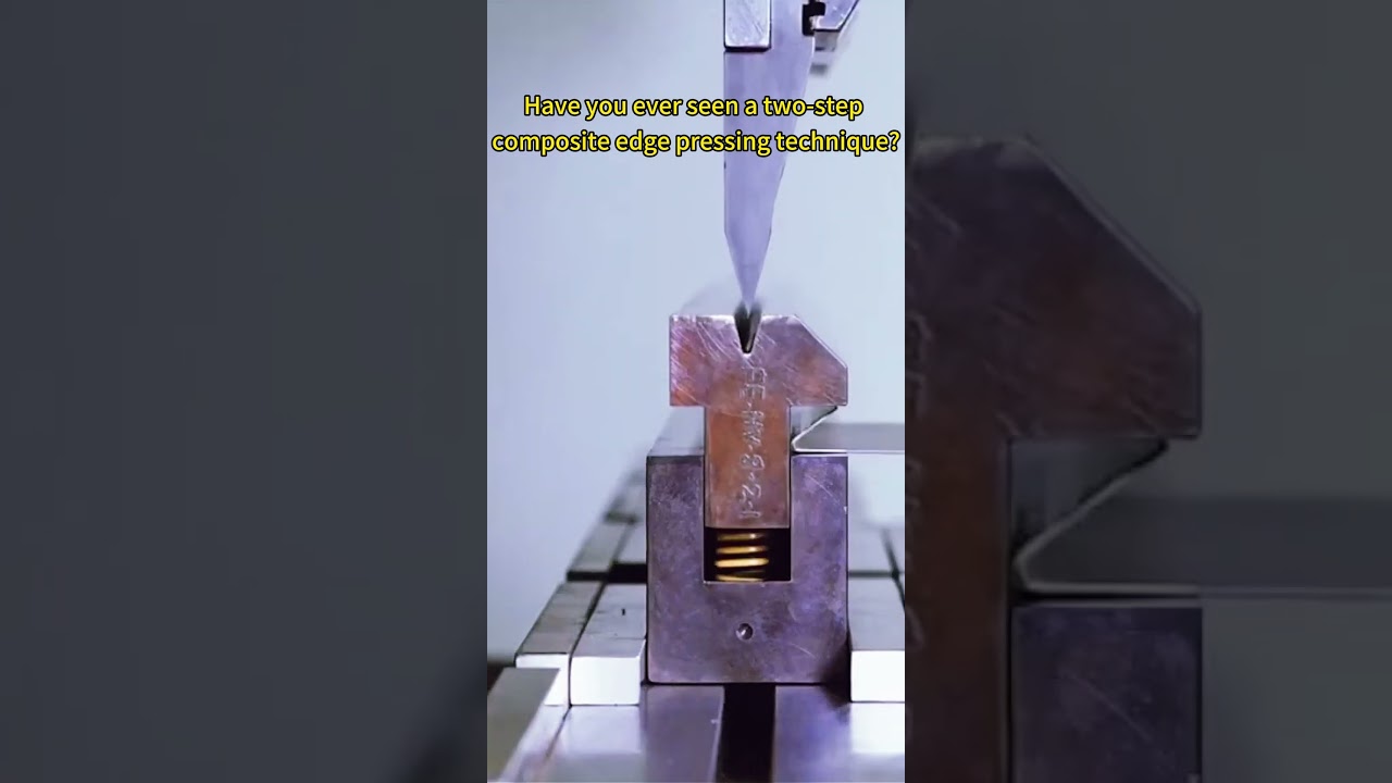 Have you ever seen a two-step composite edge pressing technique?