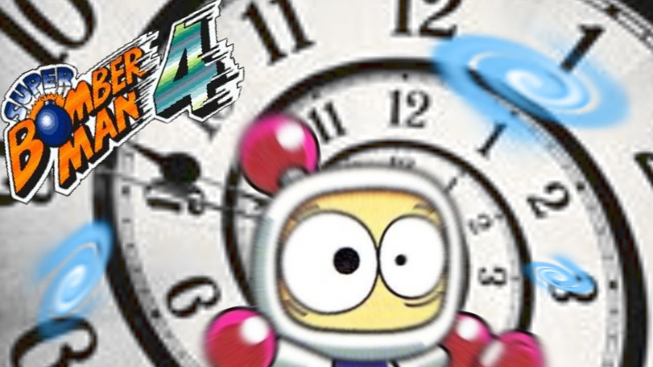 Super Bomberman 4 - O Retorno de Bagura e as batalhas temporais. (Completo até zerar).