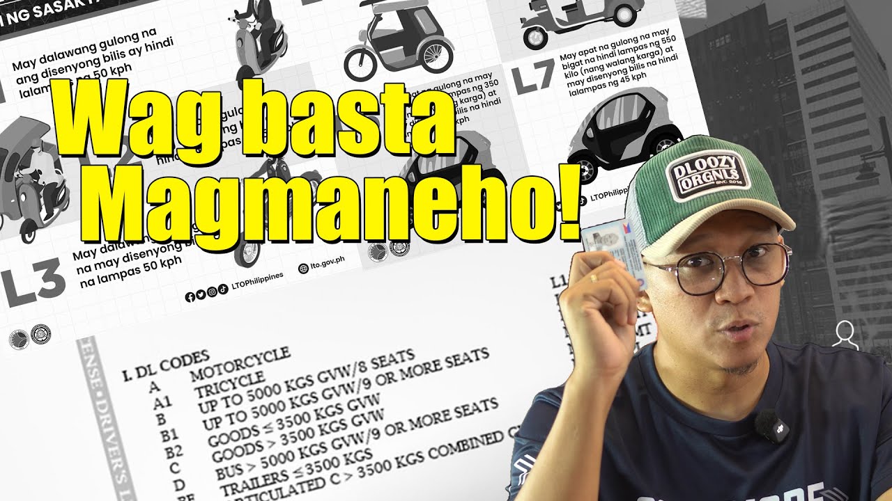 Alamin mo to bago ka magmaneho.  2025 Guidelines on LTO Restriction Codes | Checkpoint Serye