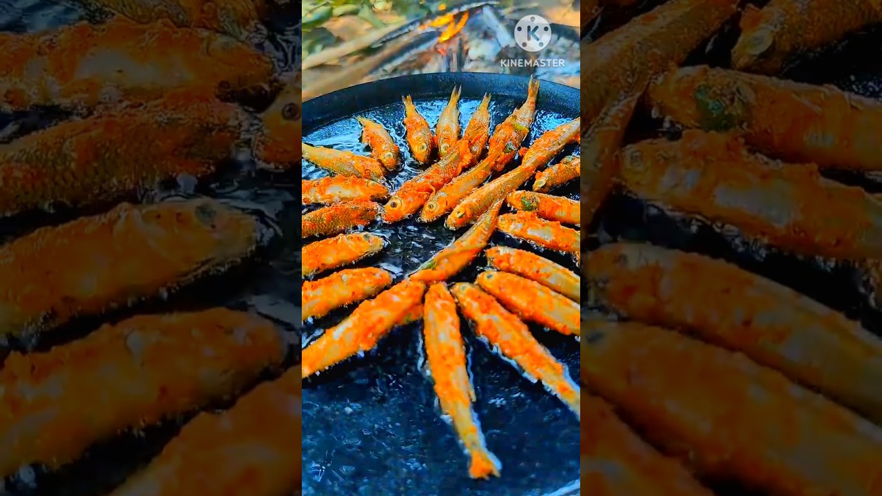 🐟🔥 Crispy Small Fish Fry | Desi Village Style