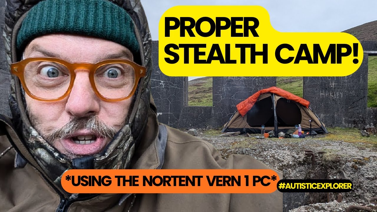 Tarp and Bivvi Reconnaissance Camp: Nortent Vern 1 PC #wildcampingscotland #autisticexplorer