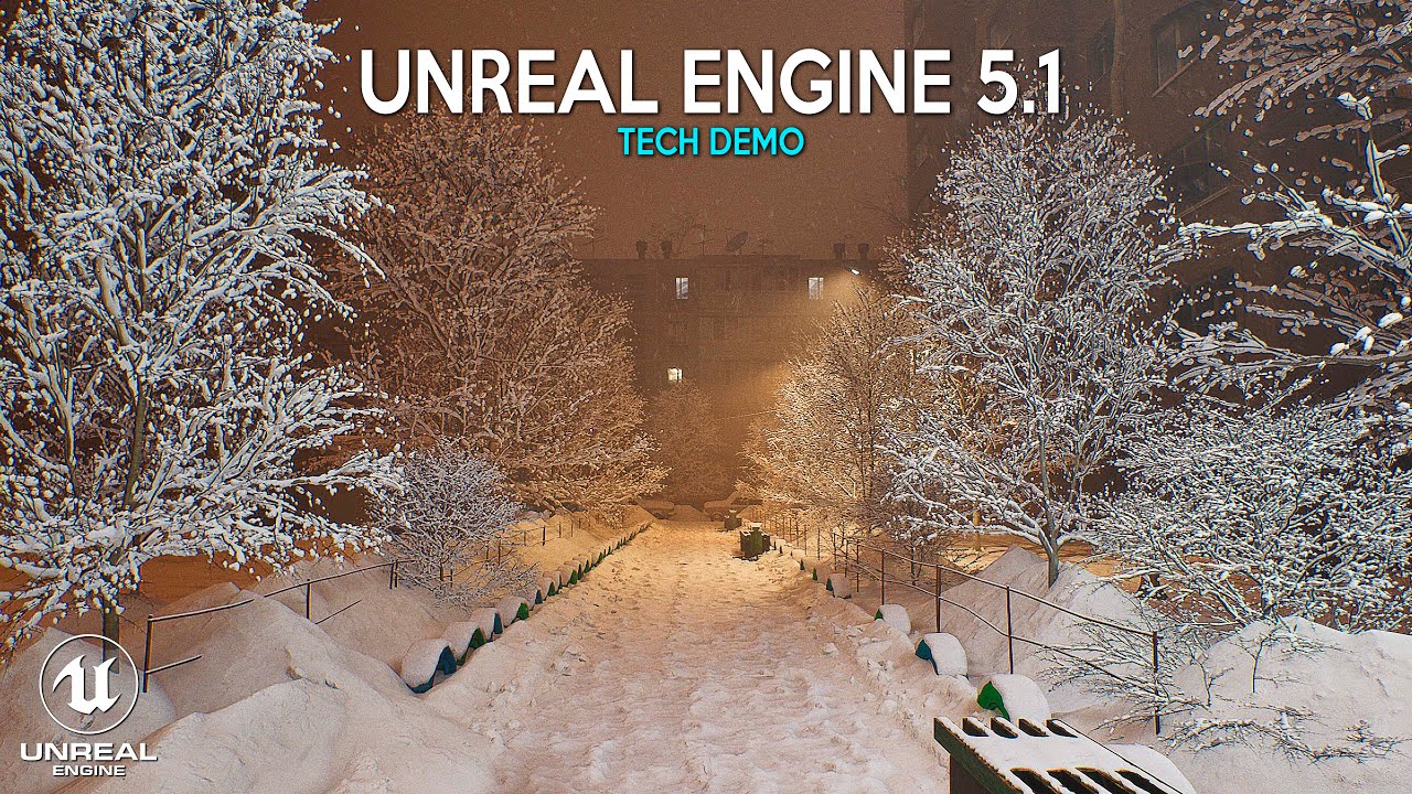 Walking in Winter in 4K | ULTRA REALISTIC DEMO in UNREAL ENGINE 5.1 RTX 4090