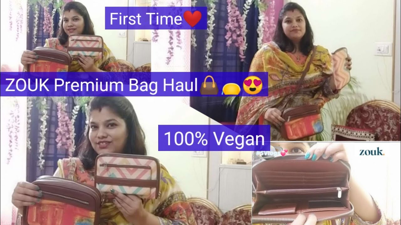 ZOUK Latest Premium Sling Bag👜/Wallet Review👝/ ZOUK Hand Bags Haul👜Ladies HandBags review/100%