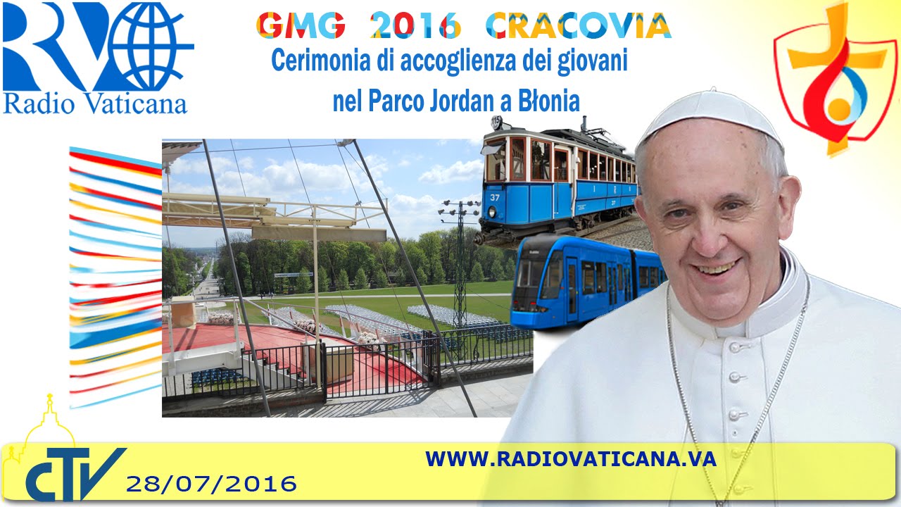 Papa Francesco in Polonia, Cerimonia di accoglienza a Błonia