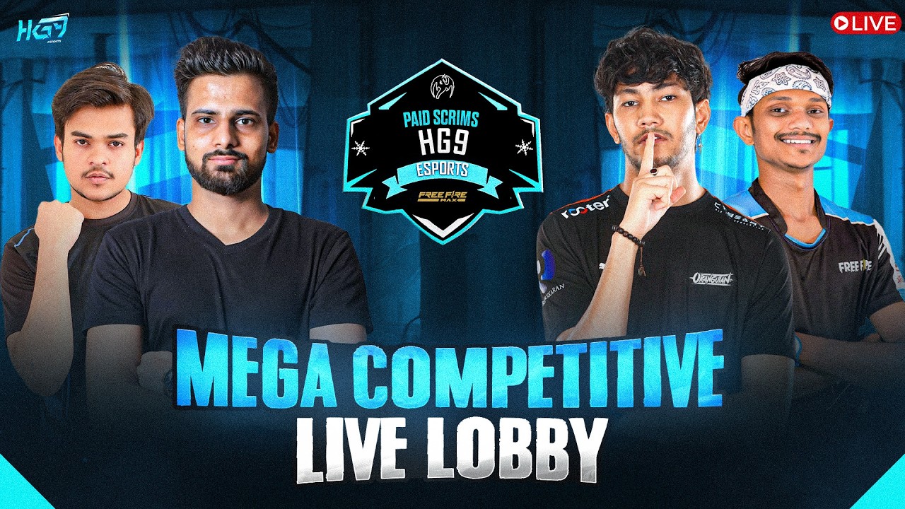 BEST UNDERDOGS TIER 2 PAID SCRIMS LIVE | HG9 PAID SCRIMS | #freefire #live #esports