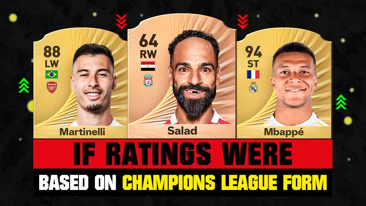 IF RATINGS Were Based on CHAMPIONS LEAGUE FORM! 💀😲 ft. Salah, Martinelli, Mbappe…