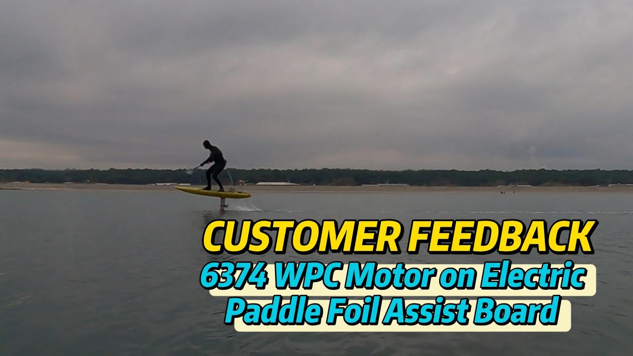 Customer Review  Electric Paddle Assist Foiling with Maytech 6374 WPC Motor Kit