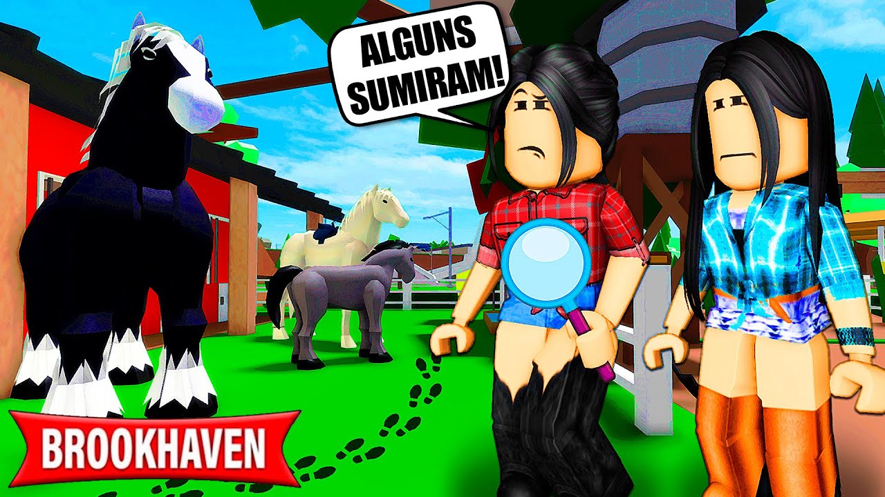 O MISTÉRIO DOS CAVALOS DESAPARECENDO DA FAZENDA! | Historinhas Brookhaven RP | Roblox