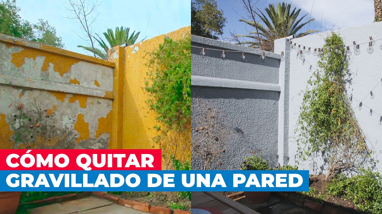 Cómo quitar el gravillado de una pared