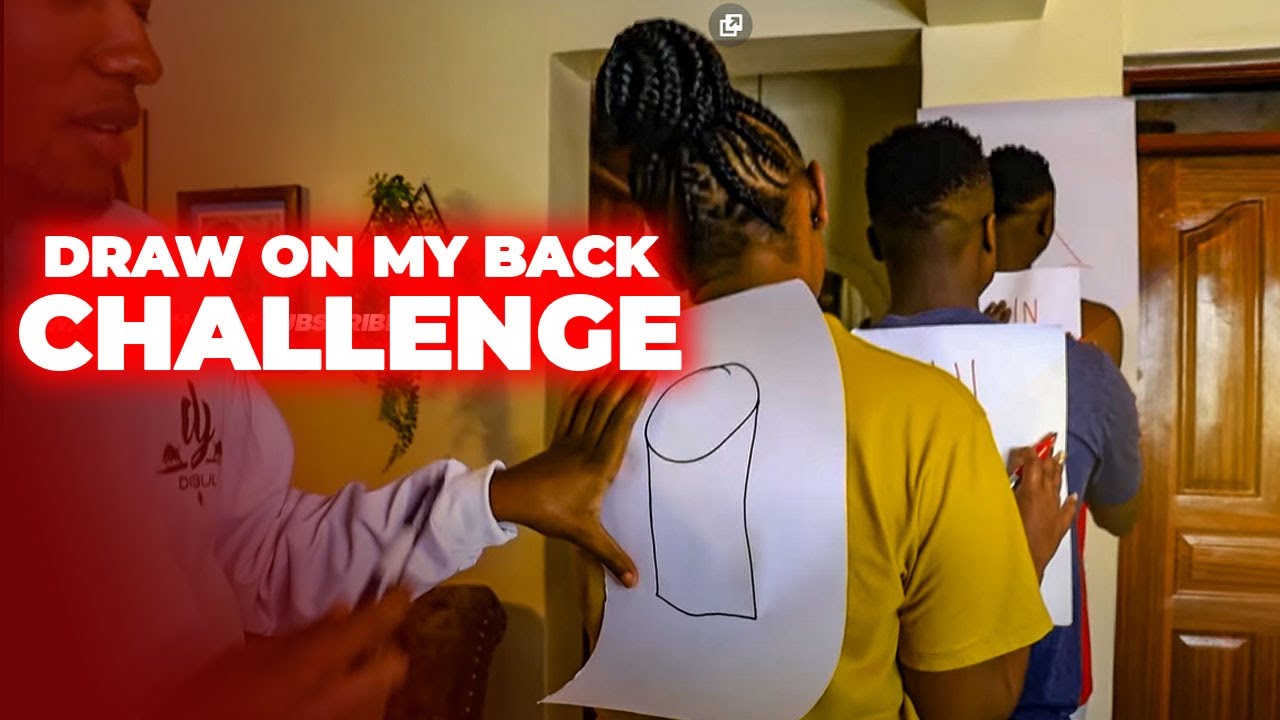 DRAW ON MY BACK CHALLENGE//CRAZY
