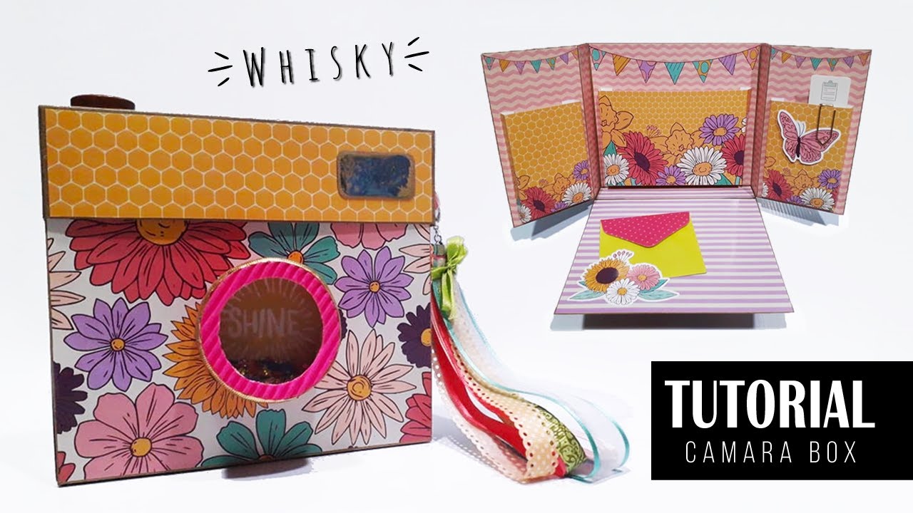 TUTORIAL DE SCRAP 📸 CAMARA BOX | DIY Cámara de fotos 📦