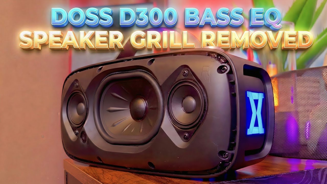 DOSS Extreme Boom Pro D300 - Speaker Grill Removed - Deep Bass Test