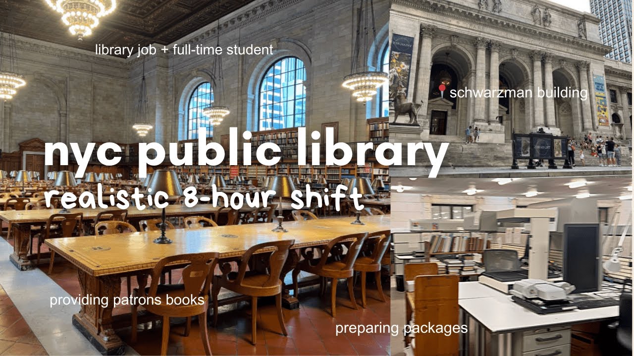 (realistic) 8 hour shift new york public library 📚💫; school, books, columbia