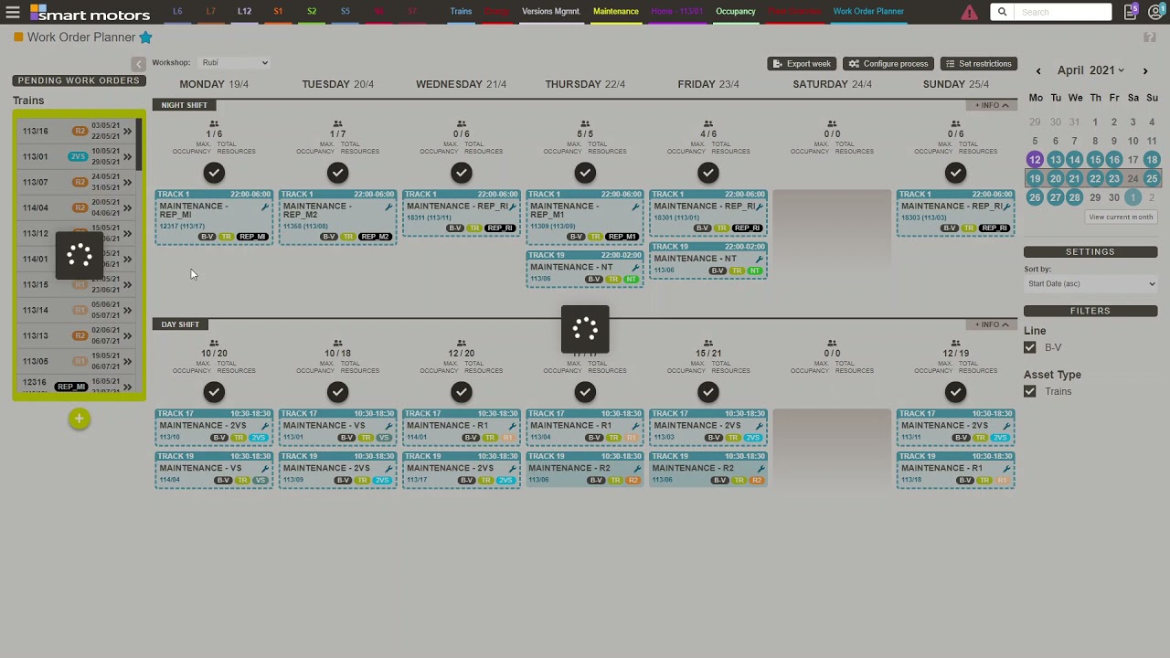 CBM automated calendar: overview and general features