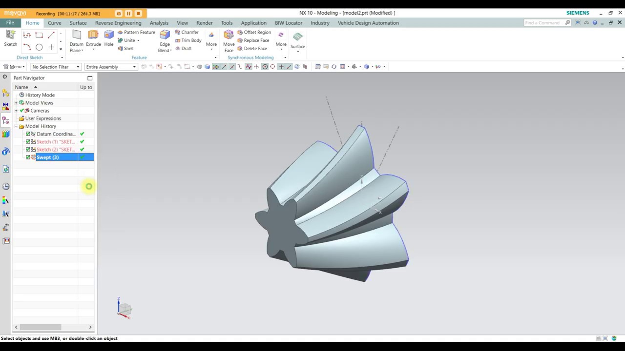 Helical Gear in Siemens Nx11