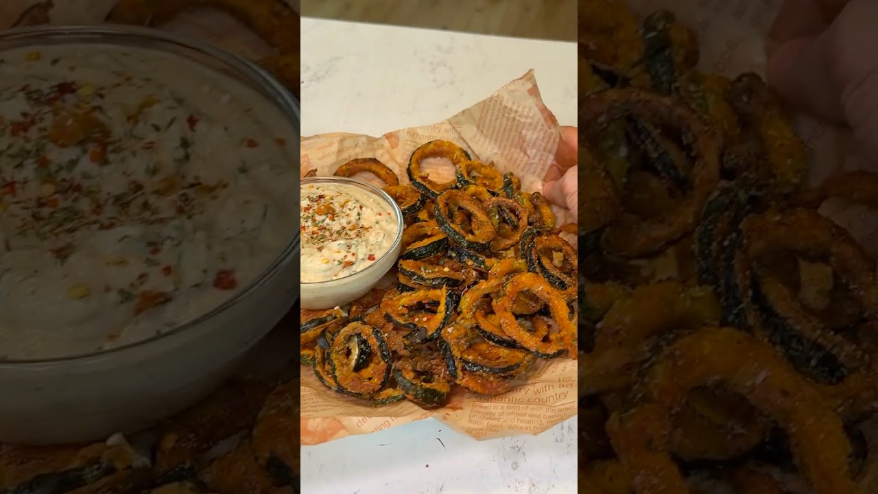 This Crispy Zucchini Ring Hack Blew My Mind #cooking #trending