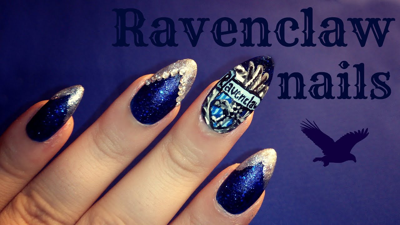 Harry Potter Ravenclaw Nail Art