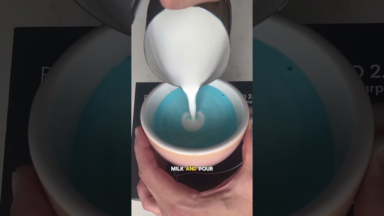 How to practice Latte Art with food coloring. Subscribe for daily videos and coffee tutorials!