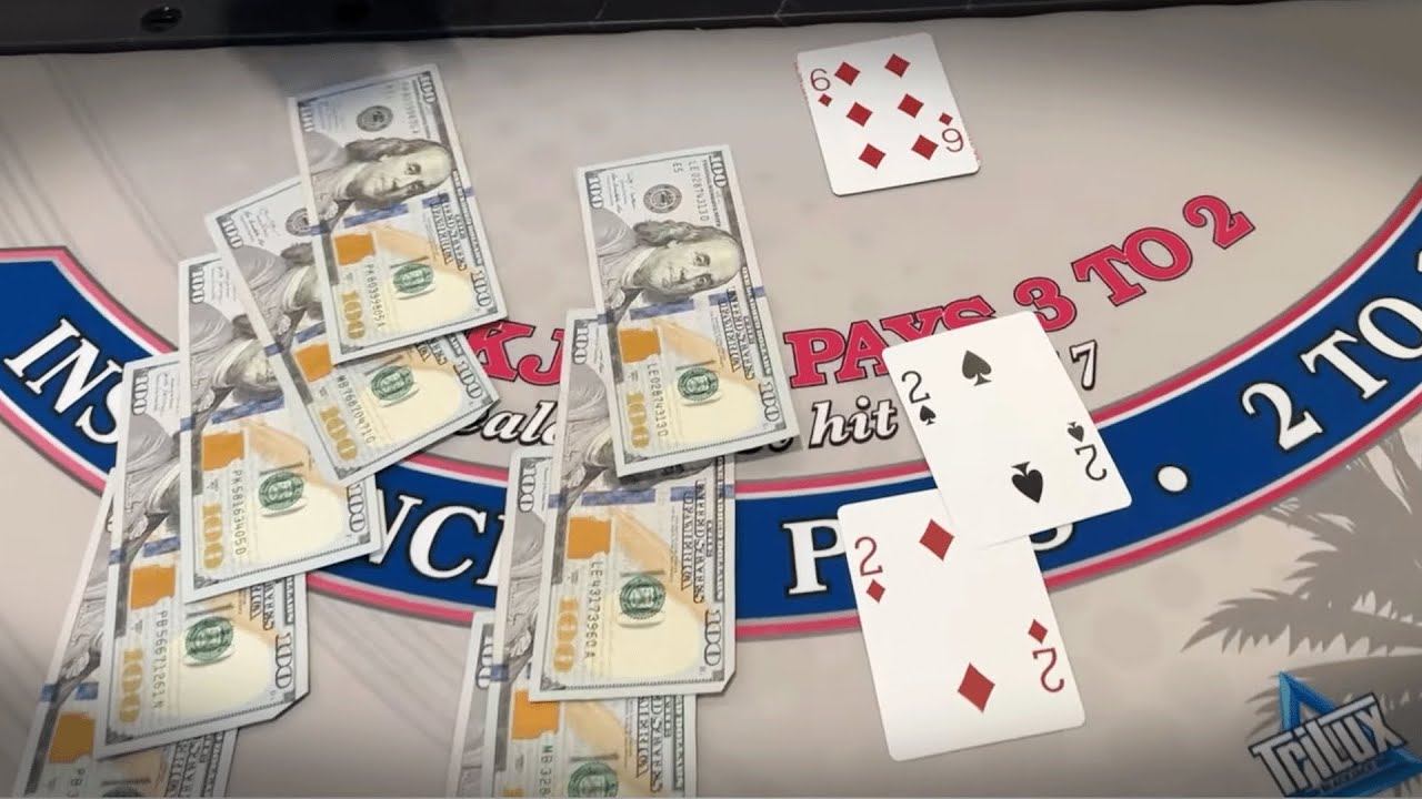 These hands are absolutely CRAZY! (LIVE Blackjack)