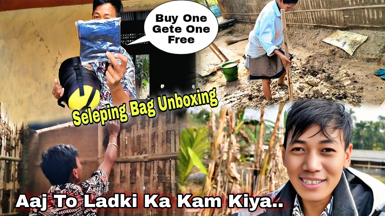 Ladki Ka Kam Kiya Aaj To// Seleping Bag Sath Yah Kya Mila Mujhe// Filpkart Product.